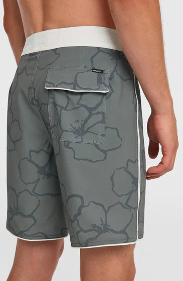 O'Neill Men Hyperfreak Mysto Scallop 19'' Boardshorts Mulled Basil