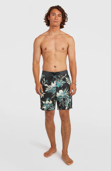 O'Neill Men Hyperfreak Mysto Scallop 19'' Boardshorts Black