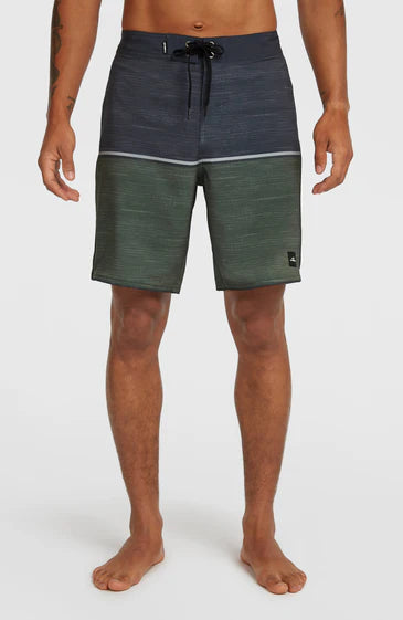 O'Neill Men Hyperfreak Mysto Block Scallop 19" Boardshorts