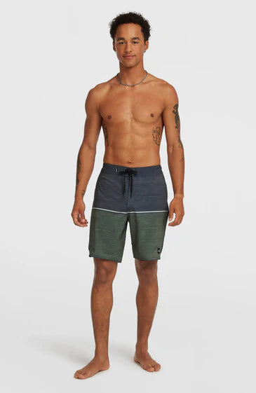 O'Neill Men Hyperfreak Mysto Block Scallop 19" Boardshorts