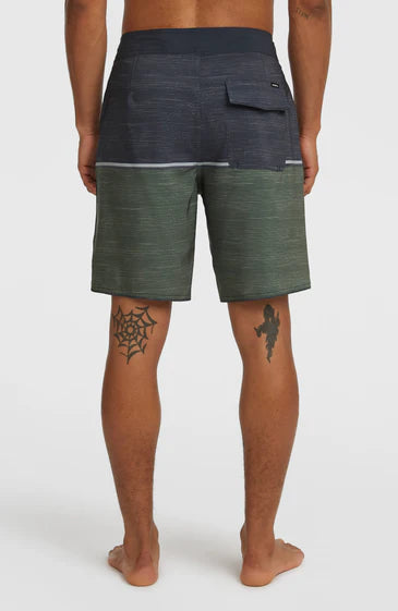 O'Neill Men Hyperfreak Mysto Block Scallop 19" Boardshorts