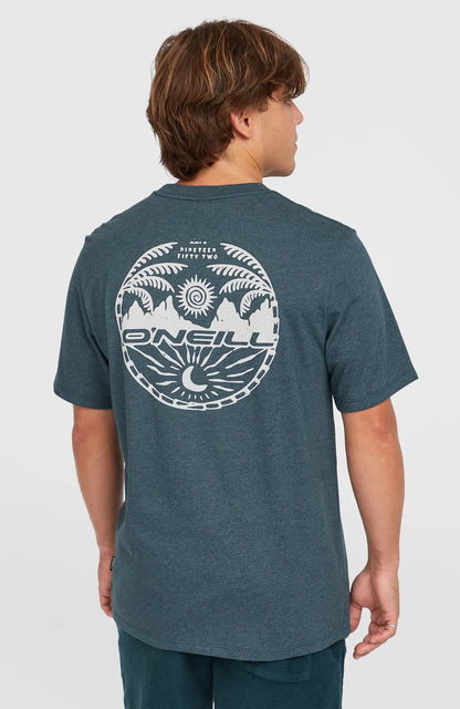 O'Neill Back Print T-shirt Alma Steel