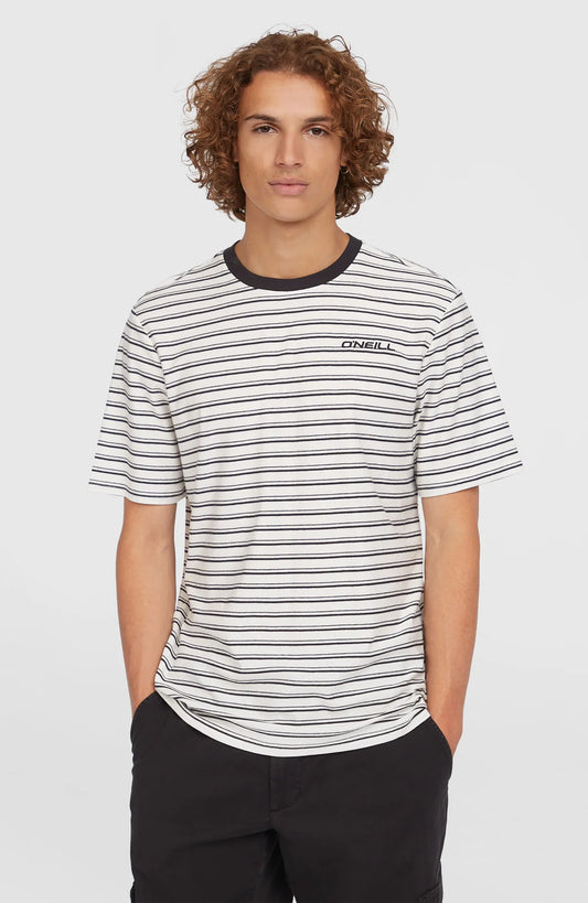 O'Neill Yarn Stripe T-Shirt White Cali Stripe