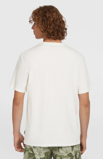 O'Neill Men Front Print T-Shirt Snow White