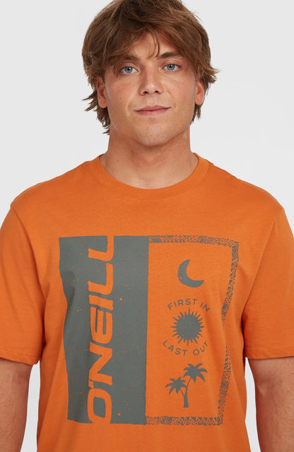 O'Neill Front Print T-shirt Orange
