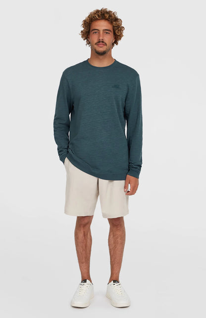 O'Neill Men Slub Long-Sleeve T-Shirt Blue