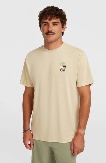 O'Neill Hybrid Polygeine Graphic T-Shirt Cocoa Sand