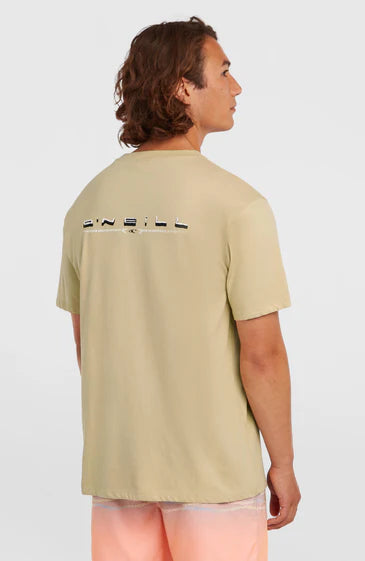 Men O’Neill Retro Back Print T-Shirt | Beige