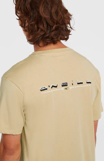 Men O’Neill Retro Back Print T-Shirt | Beige