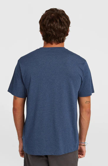 O´Neill Melange Front Print T-shirt Dark Blue