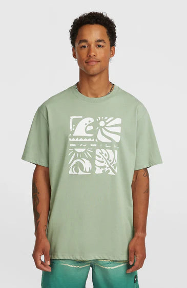O´Neill Melange Front Print T-shirt Marble