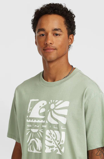 O´Neill Melange Front Print T-shirt Marble