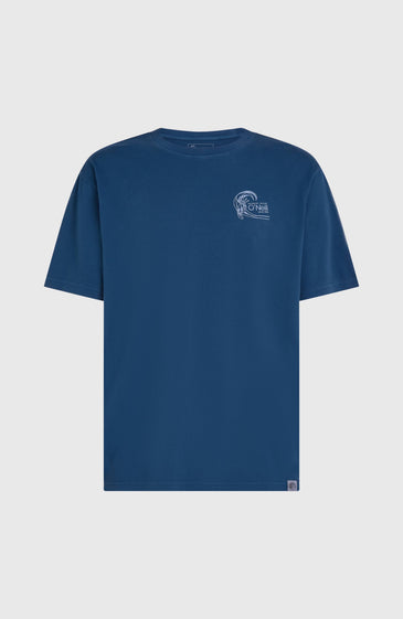 O'neill Men O'Riginals Retro Back-Print T-Shirt | Blue