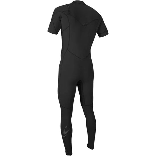 O'Neill Mens Hammer 2mm Short Sleeve Chest Zip Wetsuit Black