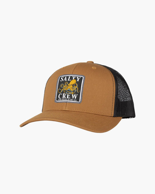 Salty Crew Ink Slinger Retro Trucker Camel Black