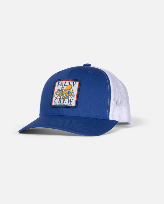 Salty Crew Ink Slinger Retro Trucker Royal Blue White
