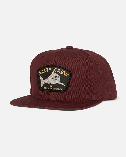 Salty Crew Lurking 6 Panel Burgundy
