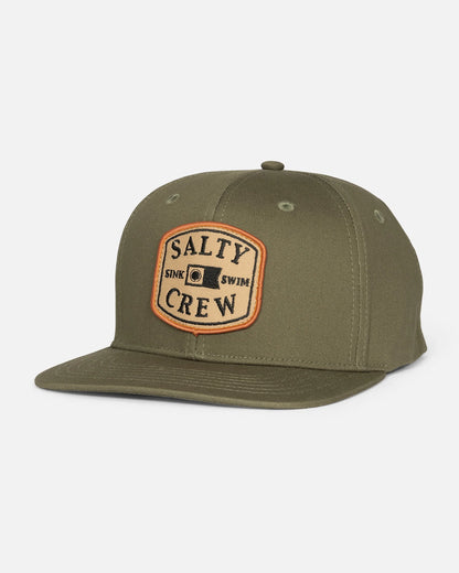 Salty Crew Capital Snapback Olive