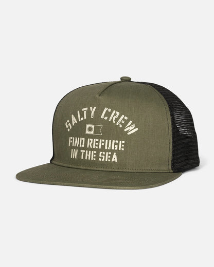 Salty Crew Good Times Trucker Olive