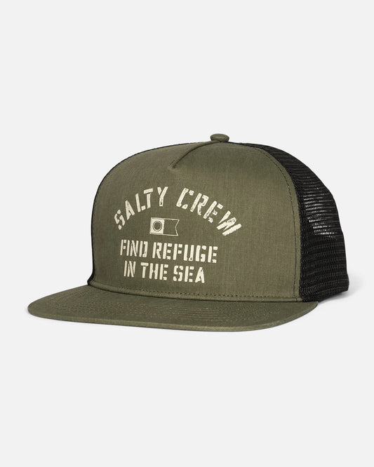 Salty Crew Good Times Trucker Olive