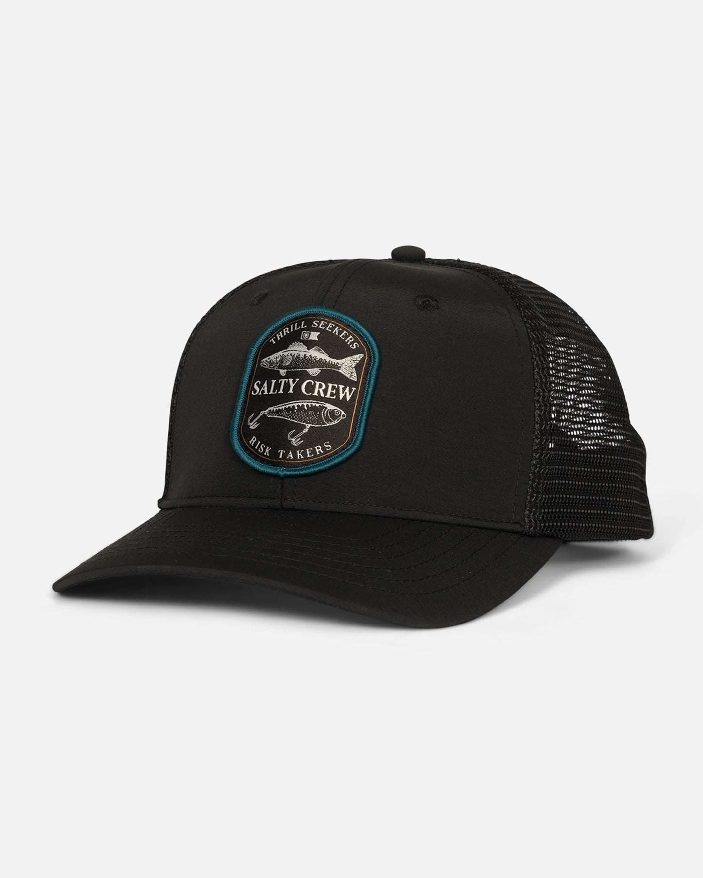 Salty Crew Baited Retro Trucker Black