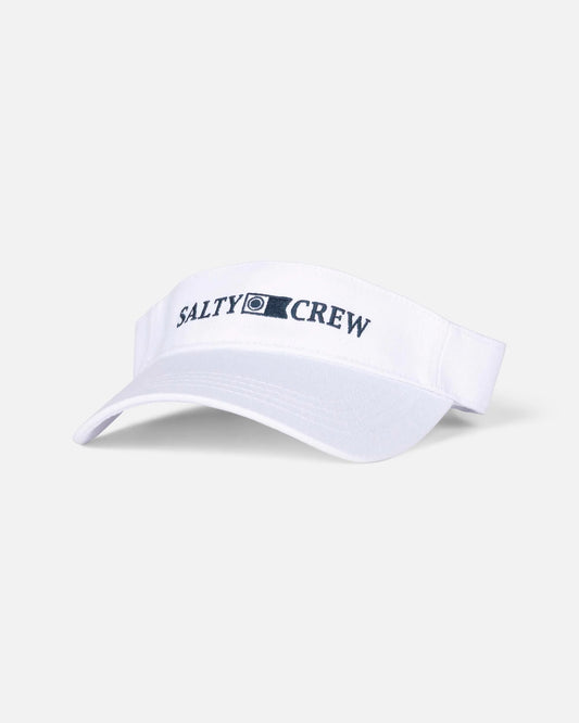Salty Crew deep sea visor- white