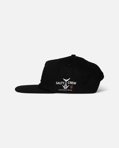 Salty Crew Fish Market Trucker - Black