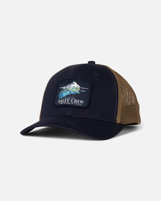 Salty Crew Mahi Surface Trucker -  Navy/ Gold