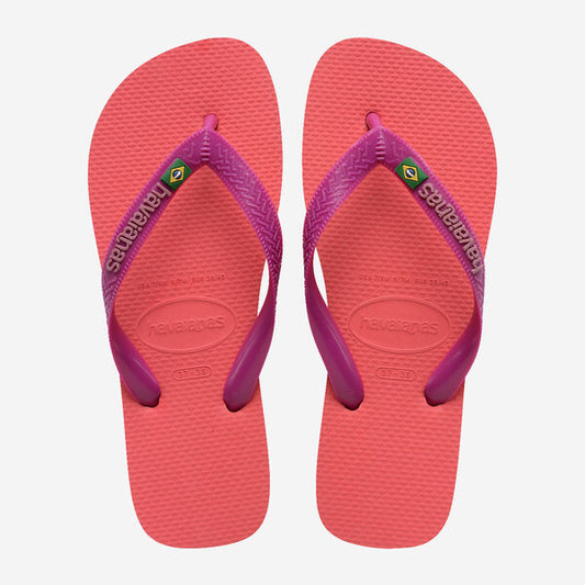 Havaianas Brasil Logo Coral/Pink