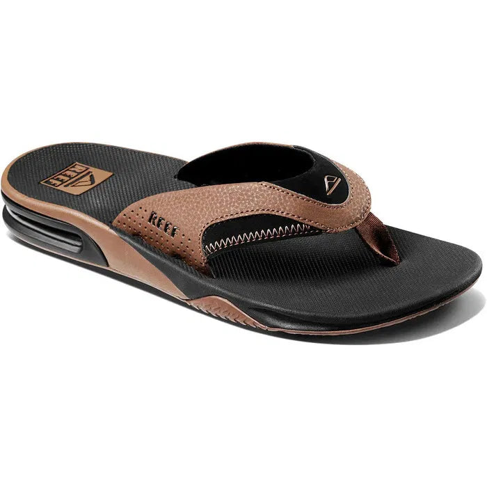 Reef Fanning Black Tan