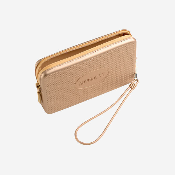 Havaianas Mini Bolso Metálico- champagne