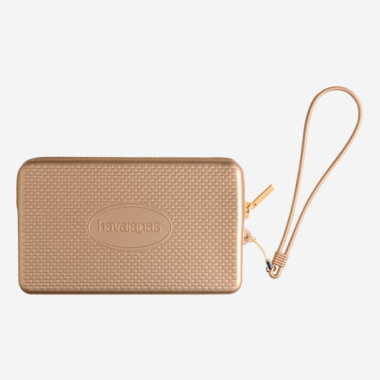 Havaianas Mini Bolso Metálico- champagne