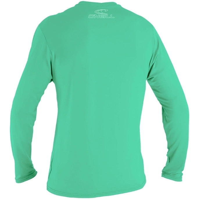 O´Neill Youth Basic Skins LS Rash Guard - Light Aqua