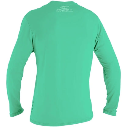 O´Neill Youth Basic Skins LS Rash Guard - Light Aqua