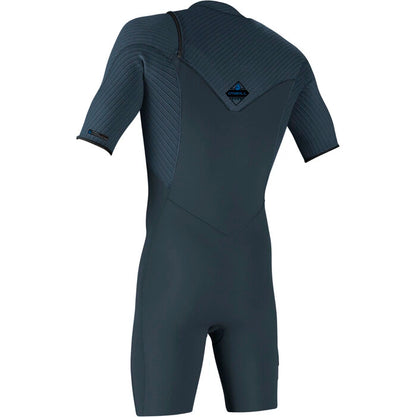O'Neill Mens Hyperfreak 2mm Chest Zip Shorty Wetsuit