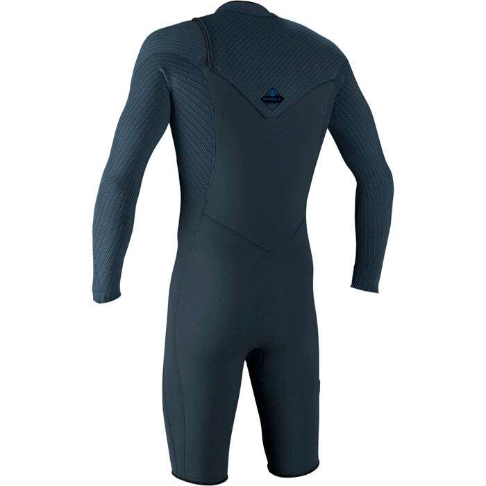 O'Neill Mens Hyperfreak 2mm Chest Zip Long Sleeve Springsuit Wetsuit Blue