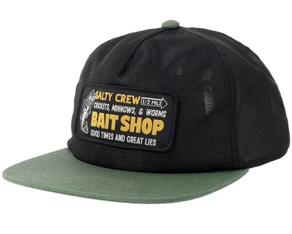 Salty Crew Bait Shop Trucker Green Black