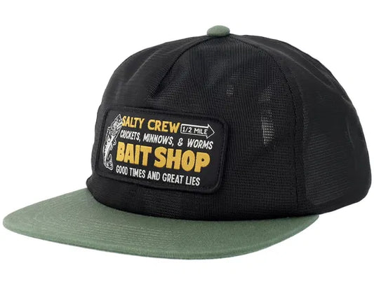 Salty Crew Bait Shop Trucker Green Black