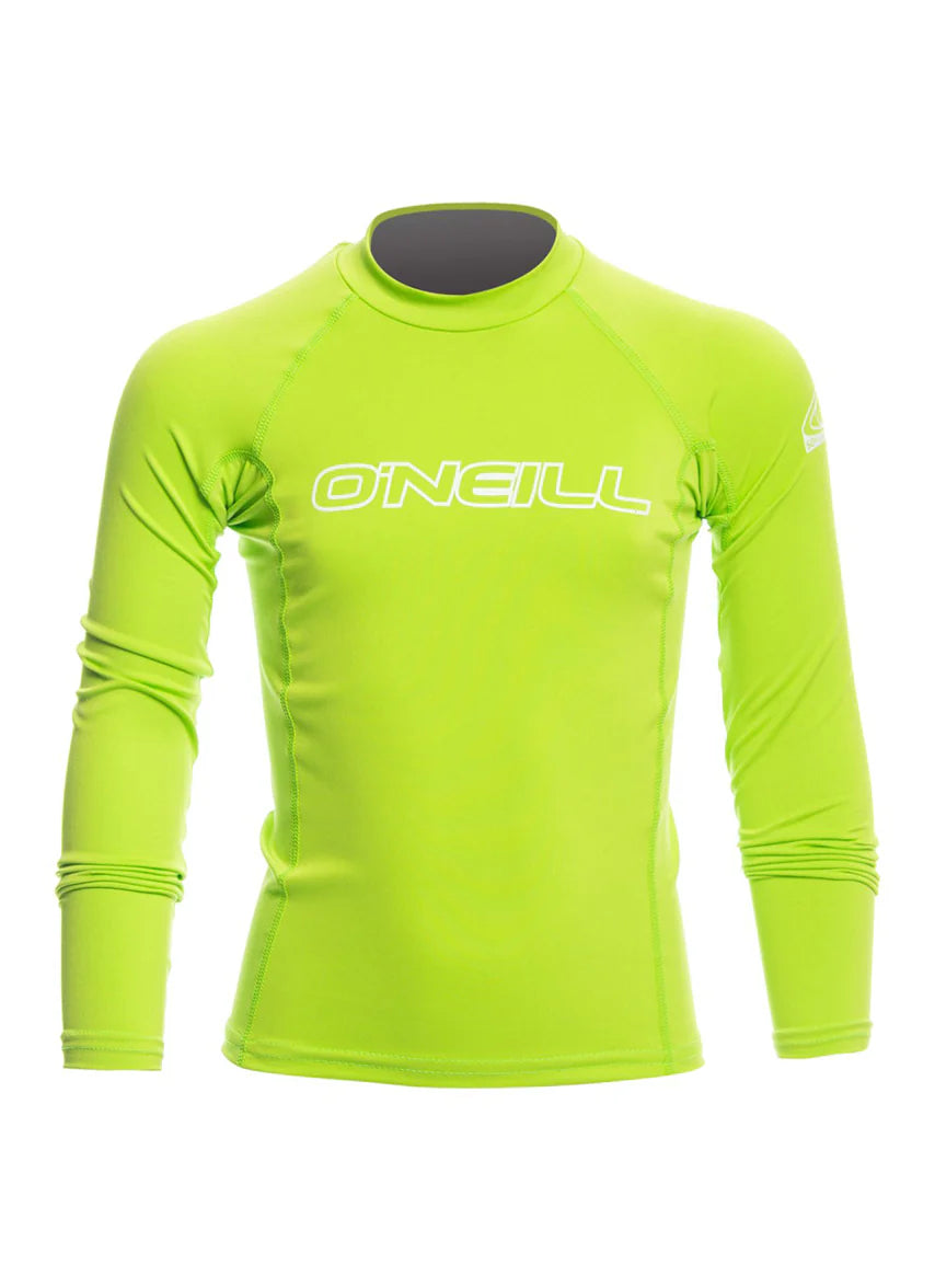O'Neill Youth Basic Skin Rush Guard Pacific