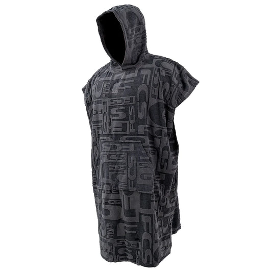 FCS Poncho Towel Jacquard Charcoal