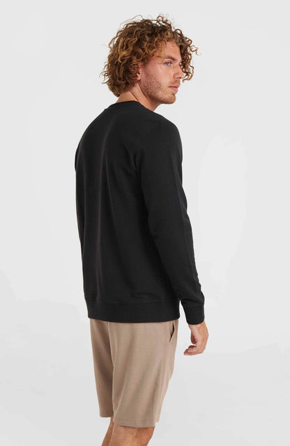 Men O'Neill Small Logo Crew Sweatshirt | Black