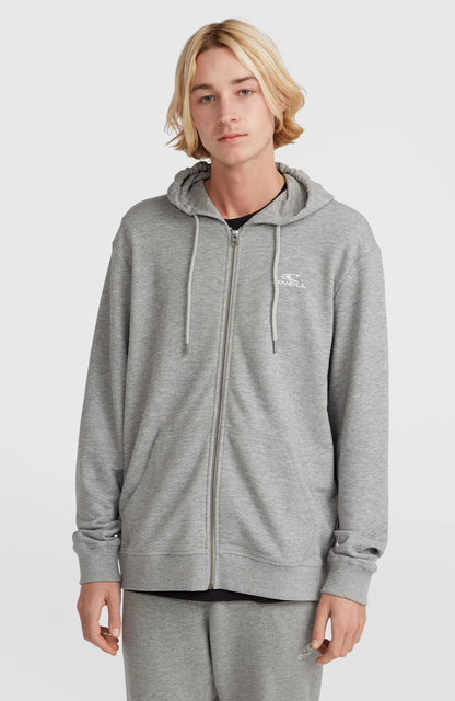 O'neill Men Small Logo Full Zip Hoodie | Grey