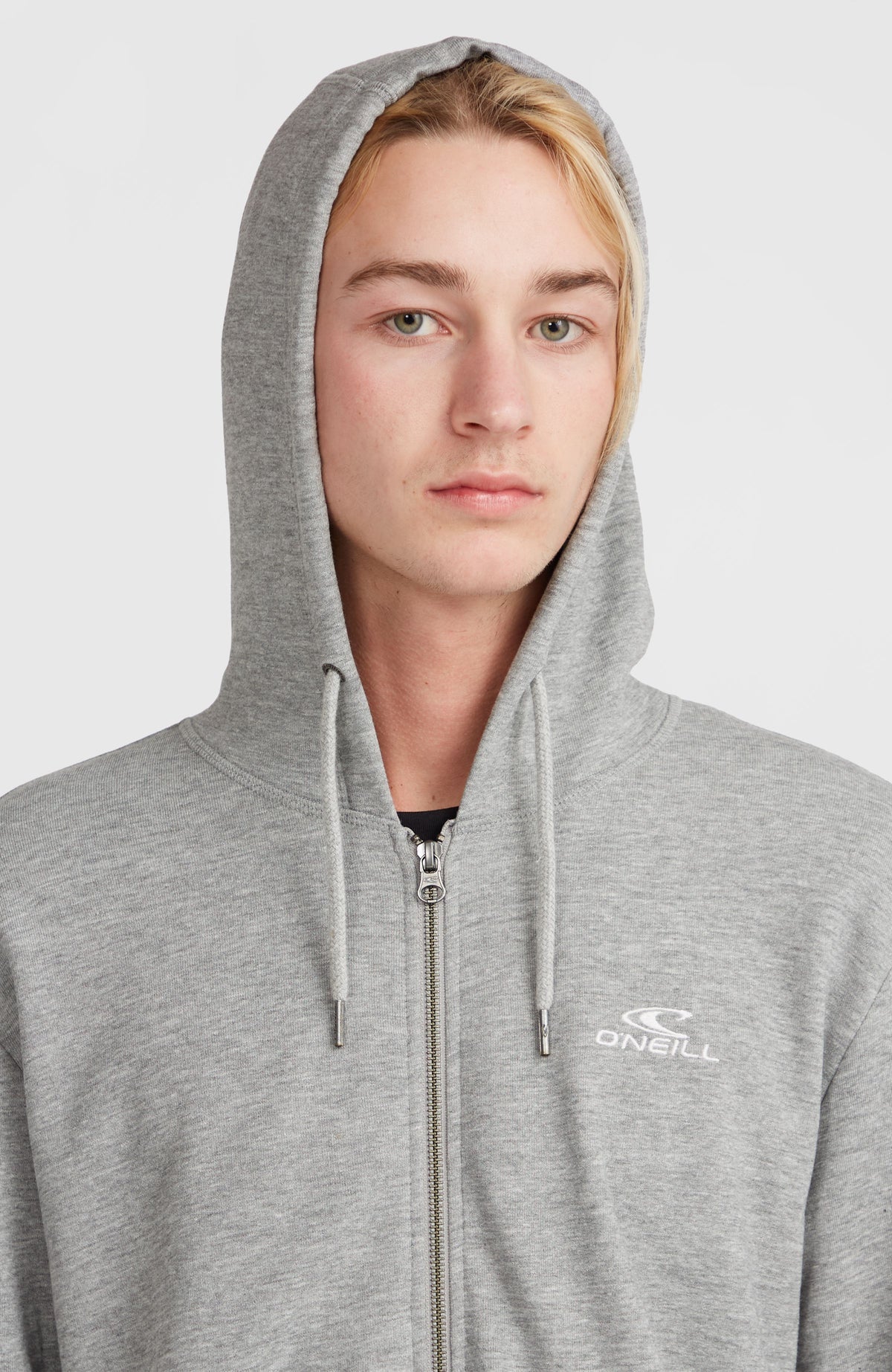 O'neill Men Small Logo Full Zip Hoodie | Grey