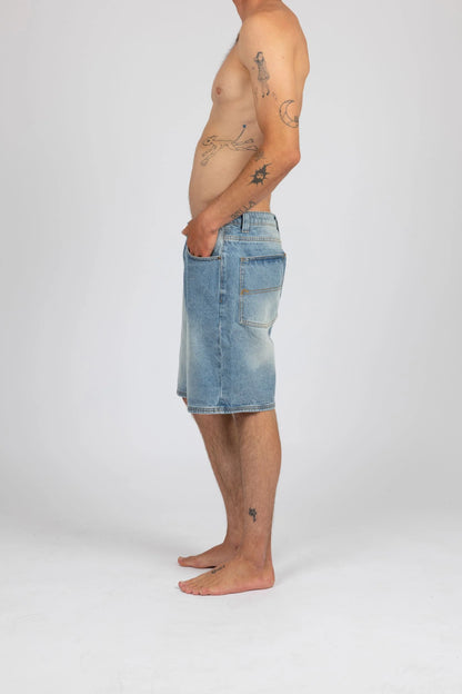 Rusty Lucifer Loose Short Hard Hat Blue