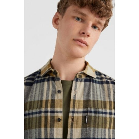 O'neill Chemise Flannel Homme Beige Plaid Check