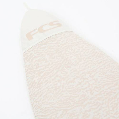FCS Stretch Cover Long board  - Almond/ Cream