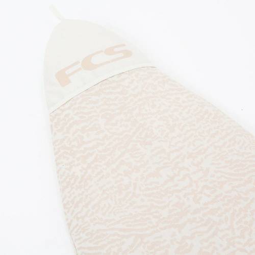 FCS Stretch Cover Long board  - Almond/ Cream