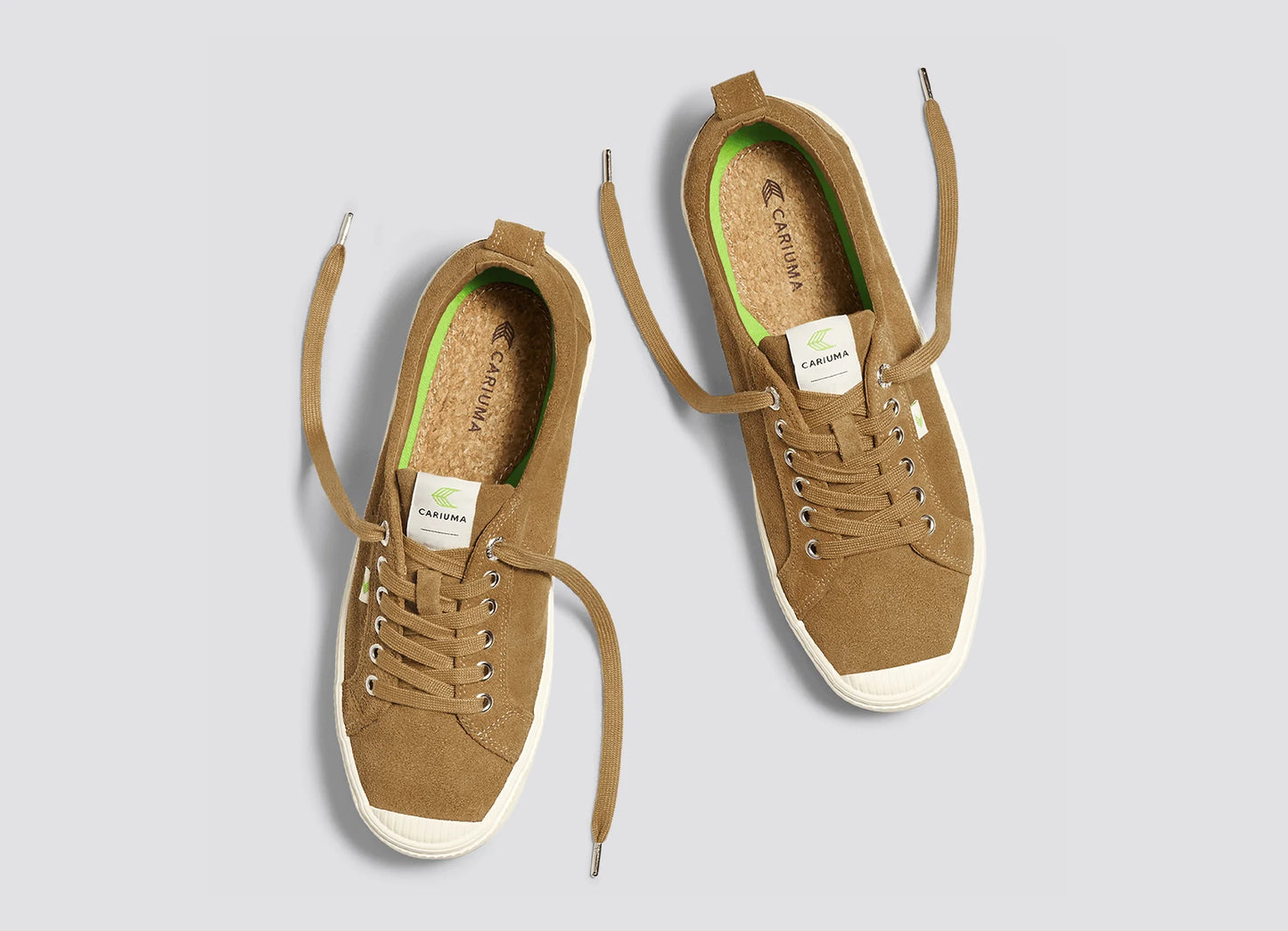 Cariuma Oca Low Camel Suede Sneakers