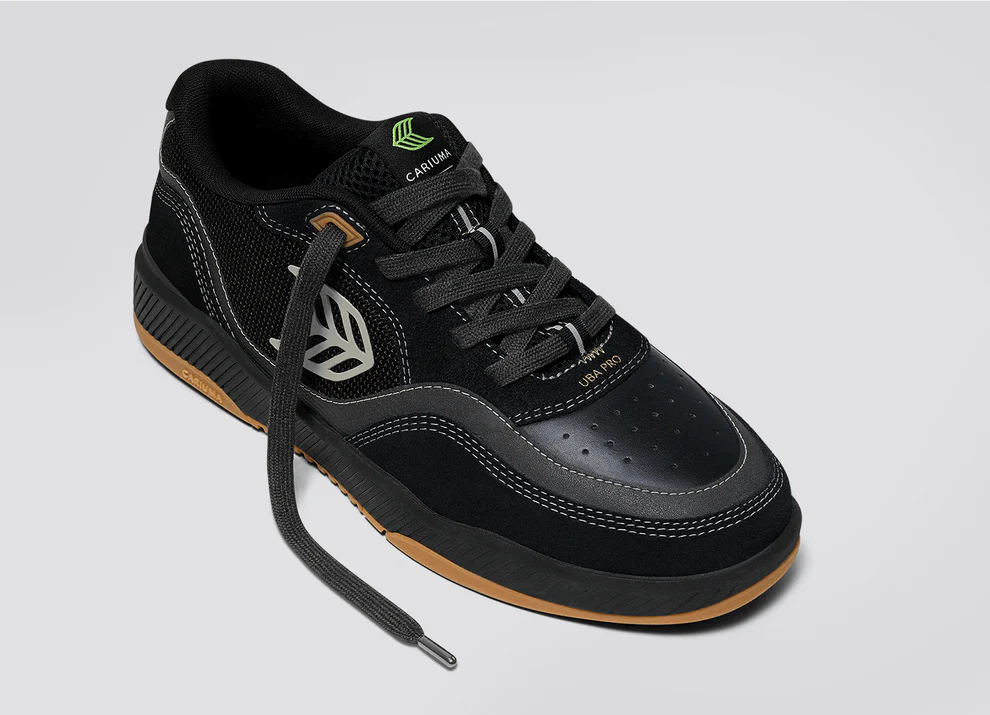 CARIUMA UBA PRO Black Suede and Mesh Silver