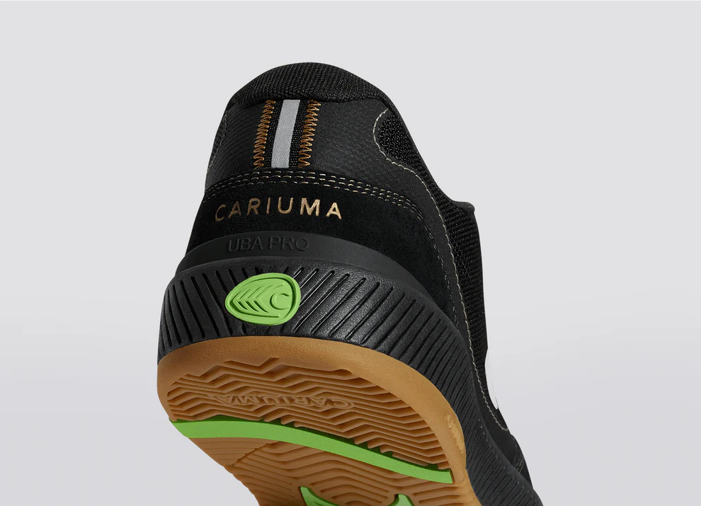 CARIUMA UBA PRO Black Suede and Mesh Silver